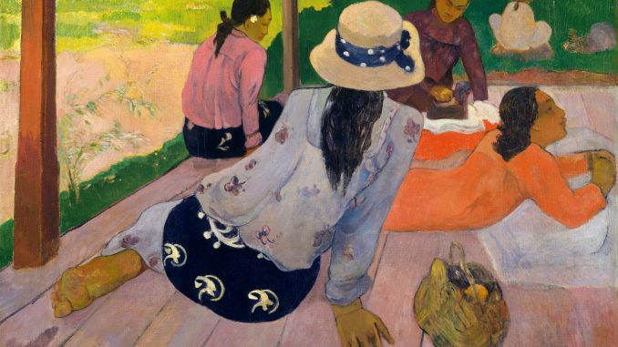 Paul Gauguin, "The Siesta," oil on canvas, ca. 1892-1894, The Walter H. and Leonore Annenberg Collection, Gift of Walter H. and Leonore Annenberg, 1993, Bequest of Walter H. Annenberg, 2002, The Metropolitan Museum of Art.