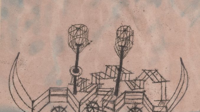 Paul Klee, "Alter Dampfer (Old Steamboat)," oil transfer drawing and watercolor on laid paper, on Klee's original mount, 1922, Rosenwald Collection, National Gallery of Art. Paul Klee, "Alter Dampfer (Old Steamboat)," oil transfer drawing and watercolor on laid paper, on Klee's original mount, 1922, Rosenwald Collection, National Gallery of Art.