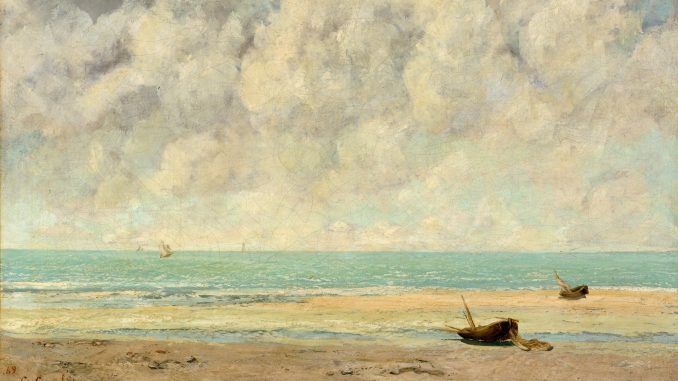 Gustave Courbet, "The Calm Sea," oil on canvas, 1869, H. O. Havemeyer Collection, Bequest of Mrs. H. O Havemeyer, 1929, The Metropolitan Museum of Art.