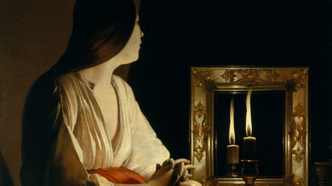 Georges de La Tour, "The Penitent Magdalen," oil on canvas, ca. 1640, gift of Mr. and Mrs. Charles Wrightsman, 1978, The Metropolitan Museum of Art.