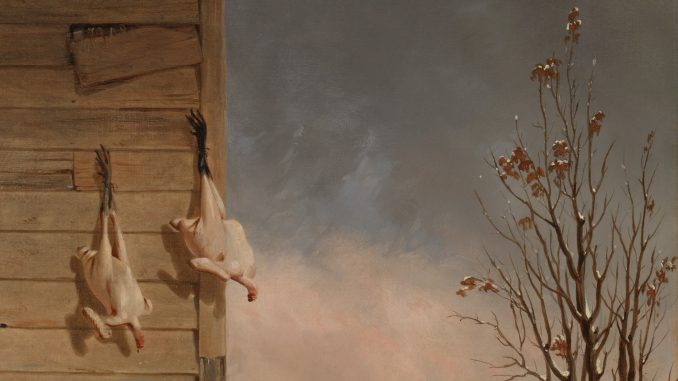 Francis William Edmonds, "Preparing for Christmas (Plucking Turkeys)," oil on canvas, 1851, Bequest of Mrs. Screven Lorillard (Alice Whitney), from the collection of Mrs. J. Insley Blair, 2016, The Metropolitan Museum of Art. Francis William Edmonds, "Preparing for Christmas (Plucking Turkeys)," oil on canvas, 1851, Bequest of Mrs. Screven Lorillard (Alice Whitney), from the collection of Mrs. J. Insley Blair, 2016, The Metropolitan Museum of Art.