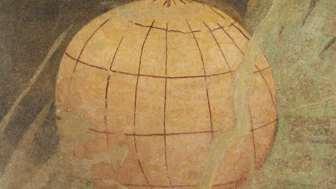 Late Roman Republic, "Wall painting fragment from the peristyle of the Villa of P. Fannius Synistor at Boscoreale," fresco, ca. 50-40 BCE, Rogers Fund, 1903, The Metropolitan Museum of Art.