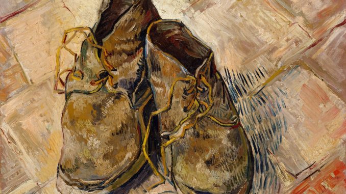 Vincent van Gogh, “Shoes,” oil on canvas, 1888, purchase, the Annenberg Foundation Gift, 1992, The Metropolitan Museum of Art. Vincent van Gogh, “Shoes,” oil on canvas, 1888, purchase, the Annenberg Foundation Gift, 1992, The Metropolitan Museum of Art.